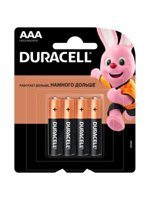 Батарейки Duracell Basic LR03- MN2400 AAA (4шт)