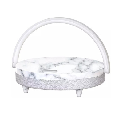 Колонка с беспроводной зарядкой и лампой Ezvalo Wireless Charging Music Desk Lamp Marble (LYYD01)