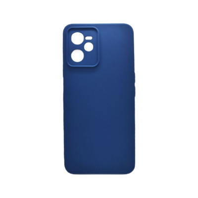 Чехол Silicone Cover с защитой камеры Realme C35 (синий)